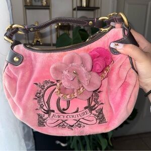 Juicy Couture Pink Floral Shoulder Bag